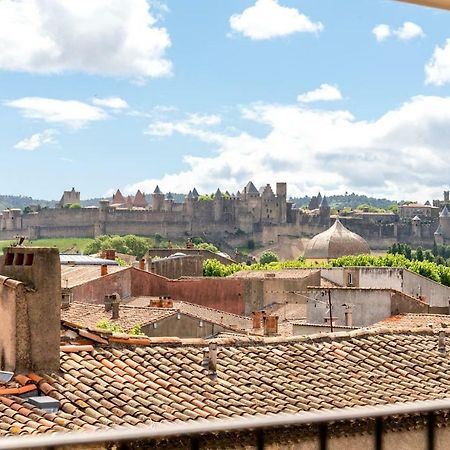 Les Clés de Laure - Wine Loft, Terrasse et Vue extraordinaire sur la cité médiévale Carcassonne Extérieur photo